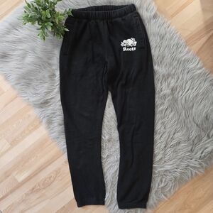 Roots Black Jogger Sweat Pants
